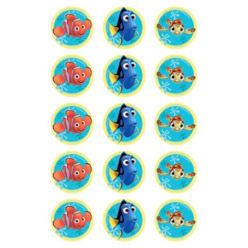 Finding Nemo Edible Icing Cupcake Images - Click Image to Close